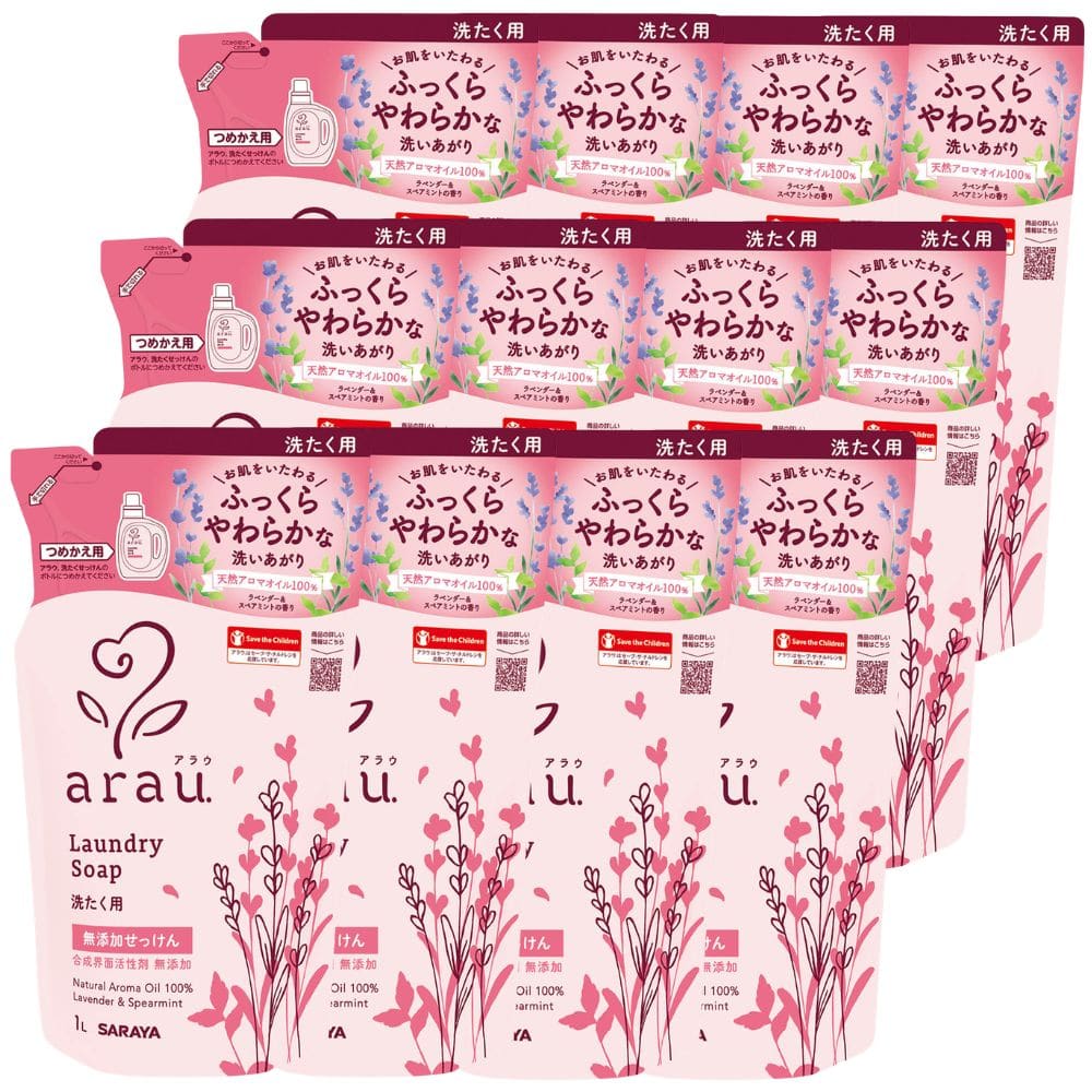 アラウ. 洗たくせっけん 1L×12 詰替用