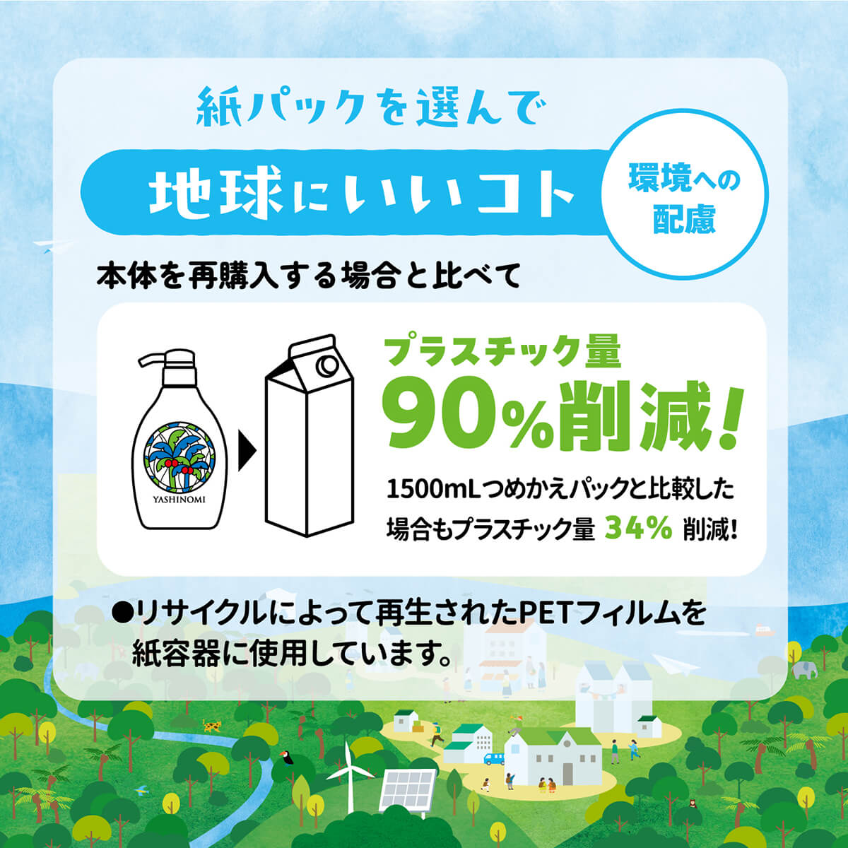 ヤシノミ 洗剤 1400mL×6 詰替用