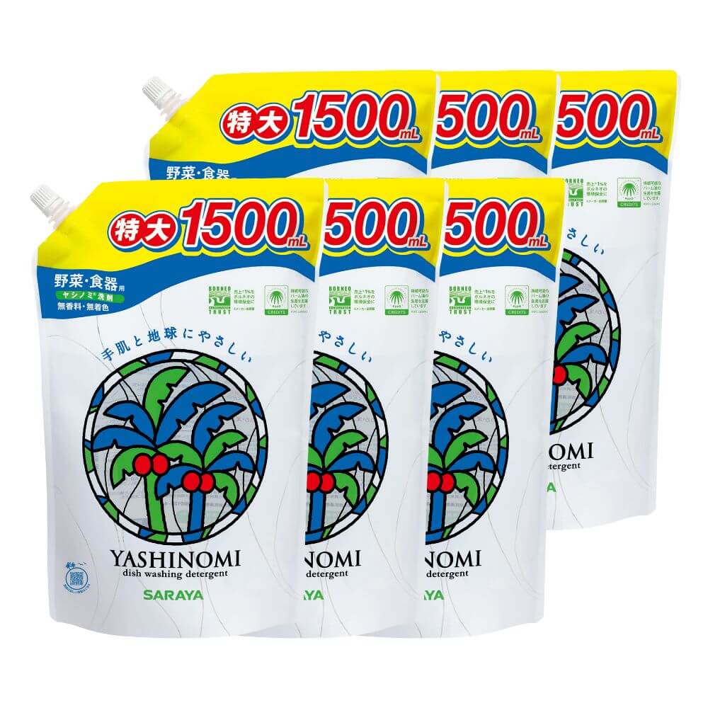 ヤシノミ 洗剤 1500mL×6 詰替用