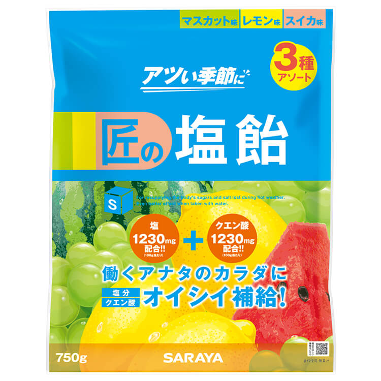 匠の塩飴 3種アソート 750g