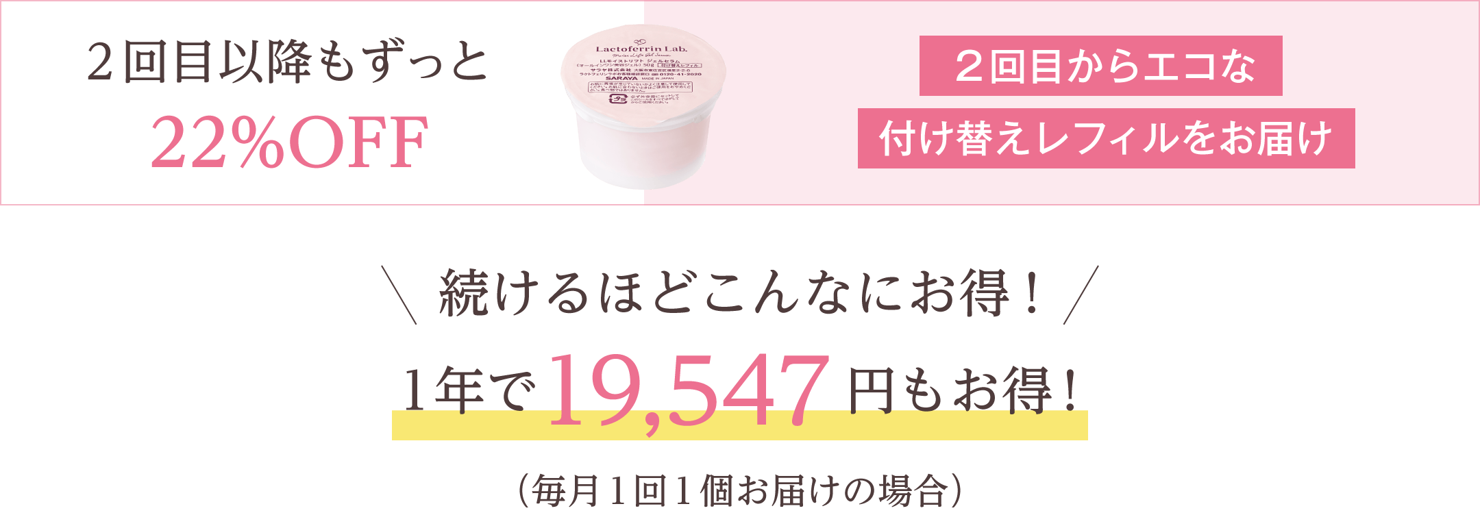 1年で19,547円もお得