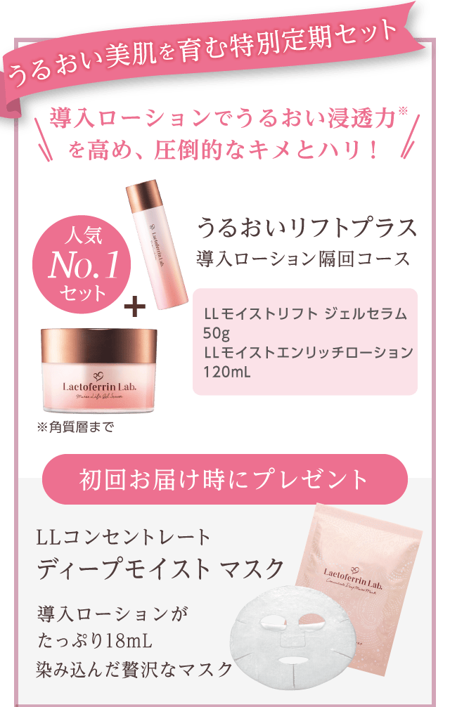 うるおいリフトプラス導入ローション隔回コース