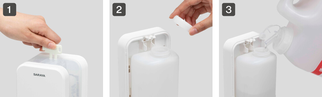 薬剤の補充手順